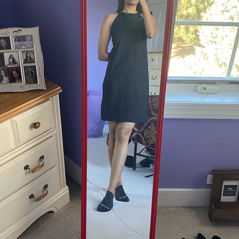 Embellished Neck Semi Formal Dress from Banana Republic 🖤